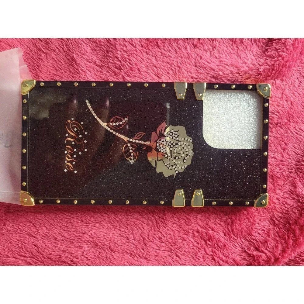 iphone 12 pro max case Black And Gold Rose